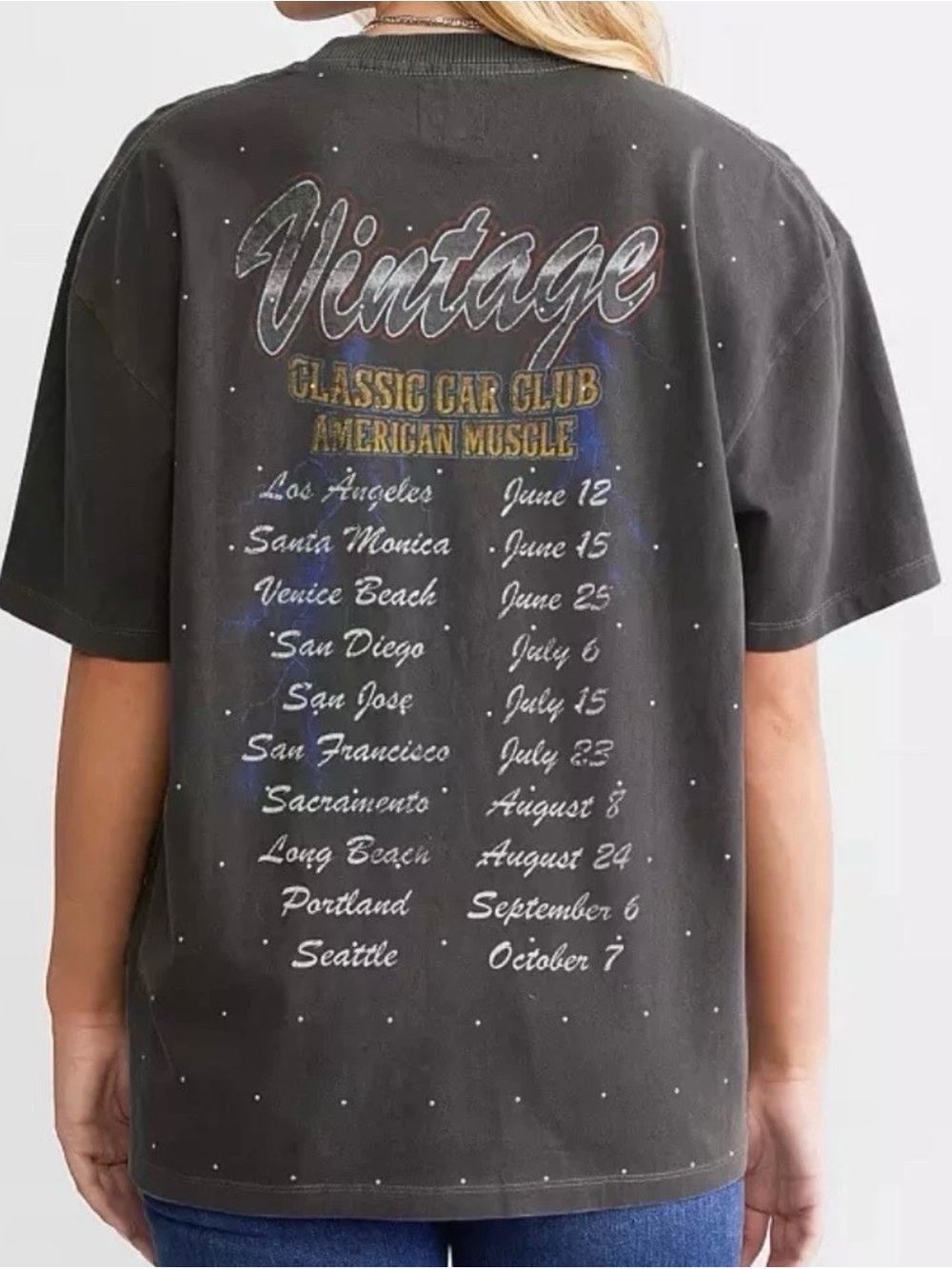 Buckle American Muscle Car 'Vintage Classic Car Club' Short Sleeve Tee